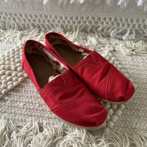 TOMS Shoes Classic Red Size 8.5